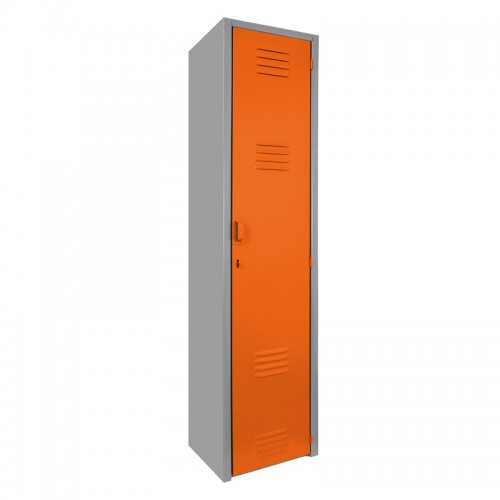 Locker metálico dual grande - 1 puerta naranja